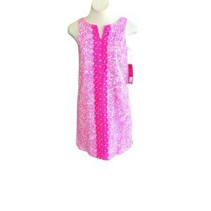 Lilly Pulitzer for Target See Ya Later Hot Pink Sheath Dress Girls Size XL